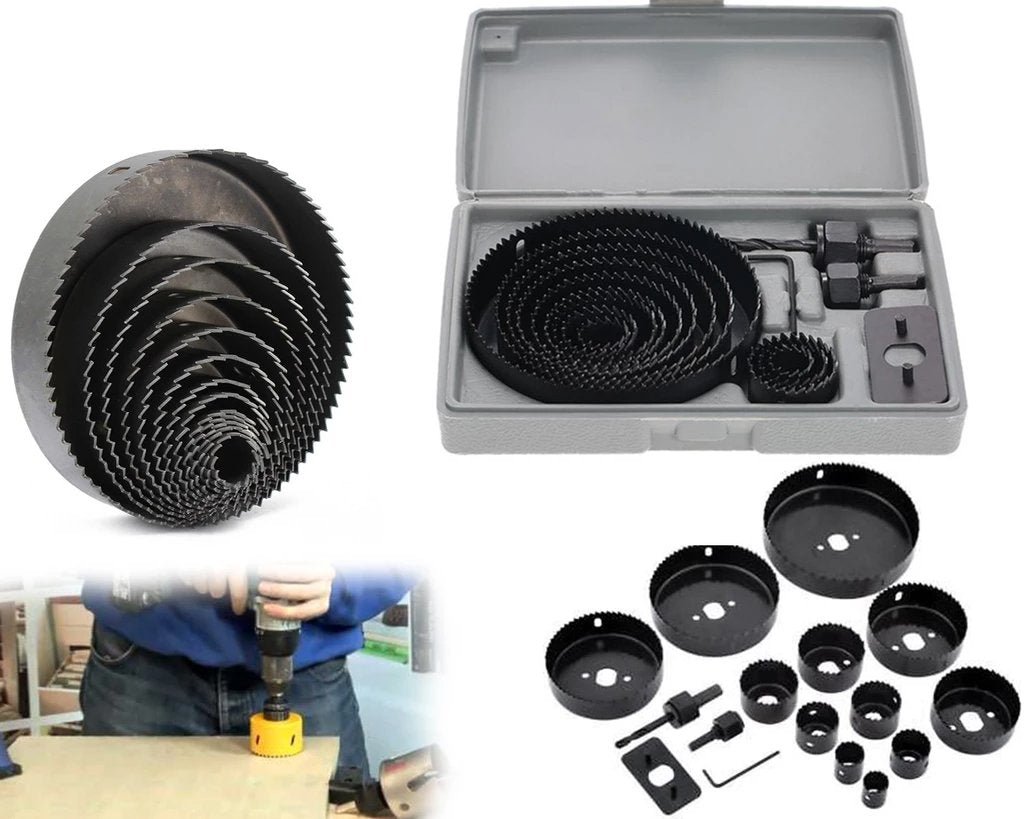 Hole Saw Drill Bit Set – 16 Pcs HSS Wood & Metal | BoltForce - Image 3