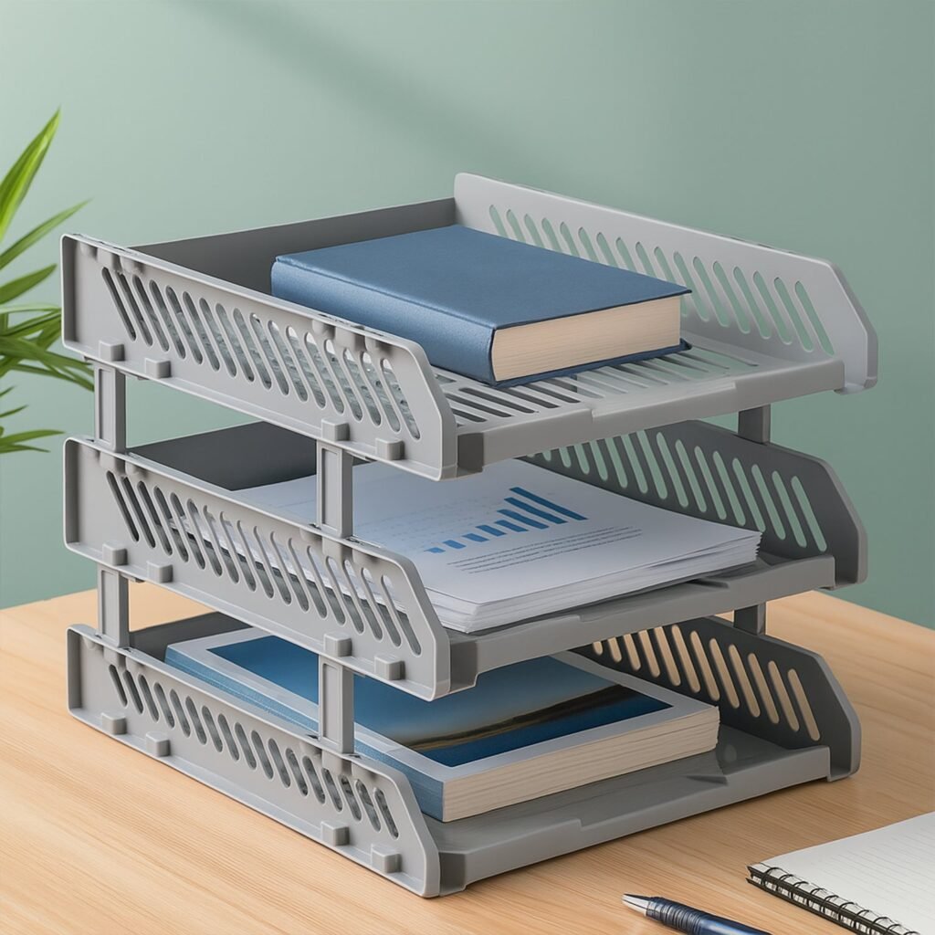Desktop File Rack – Multi-Layer Office Storage Drawers | Storenzo