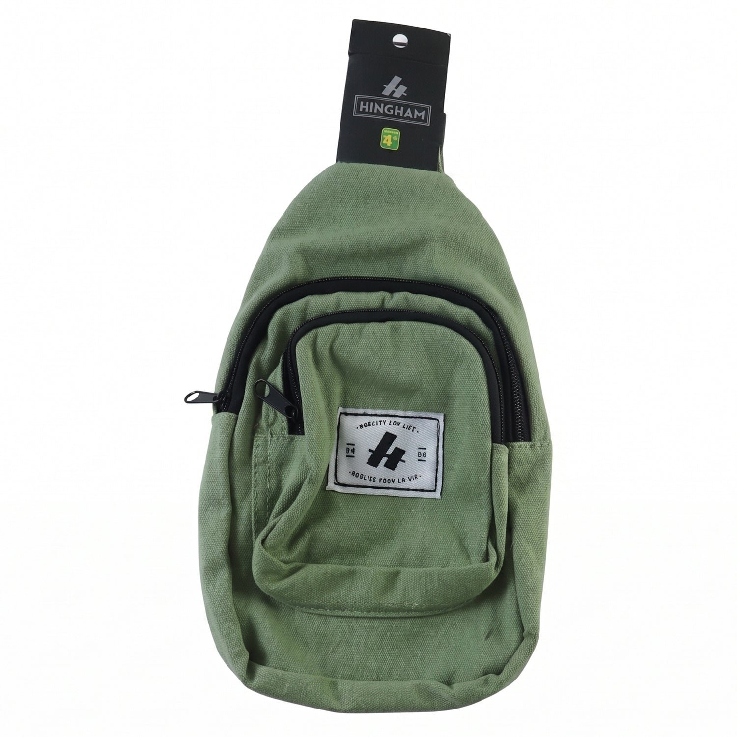 Men Multi Pocket Sling Crossbody Chest Bag Compact Canvas Bag (1 Pc) - Image 5