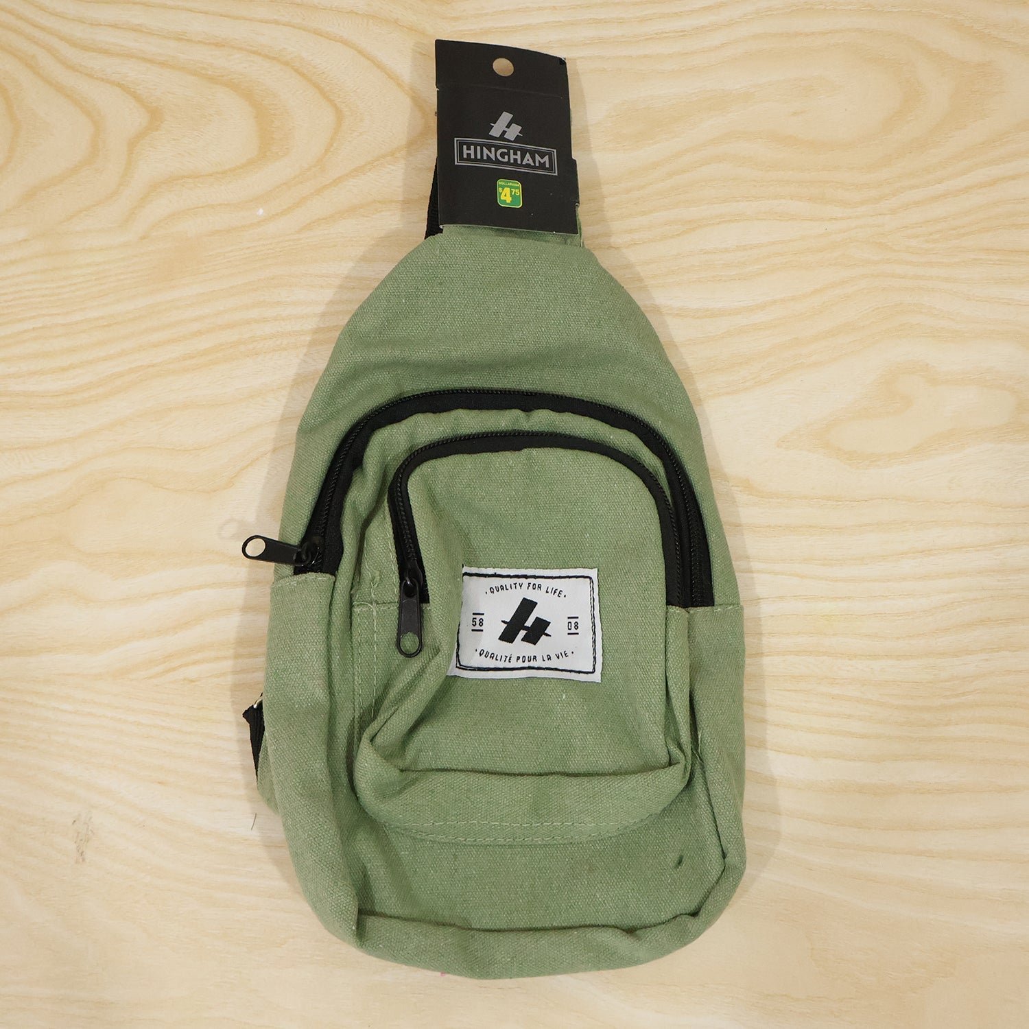 Men Multi Pocket Sling Crossbody Chest Bag Compact Canvas Bag (1 Pc) - Image 8