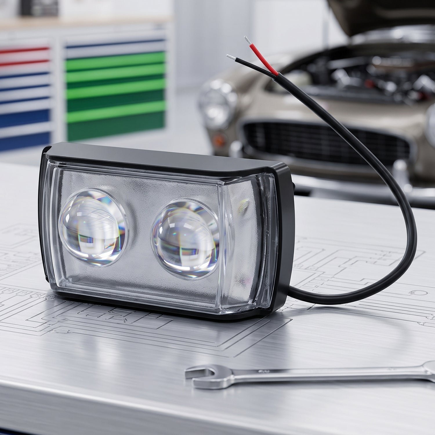 3 Mode LED Fog Light – Ultra Mini Dual Lens for Vehicle Safety - Image 4