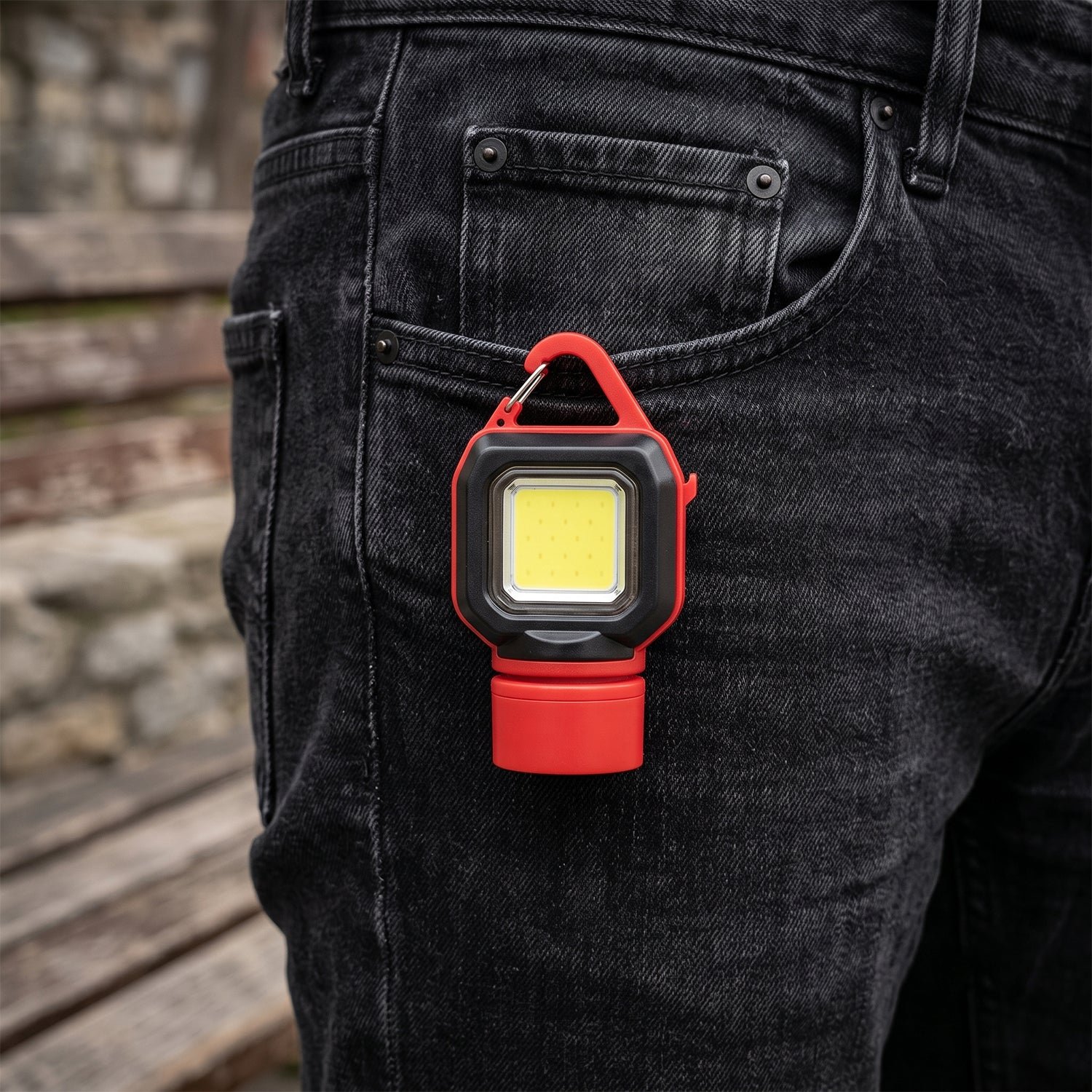 5 Mode Mini COB LED Keychain Flashlight with Carabiner Clip (1 Pc) - Image 8