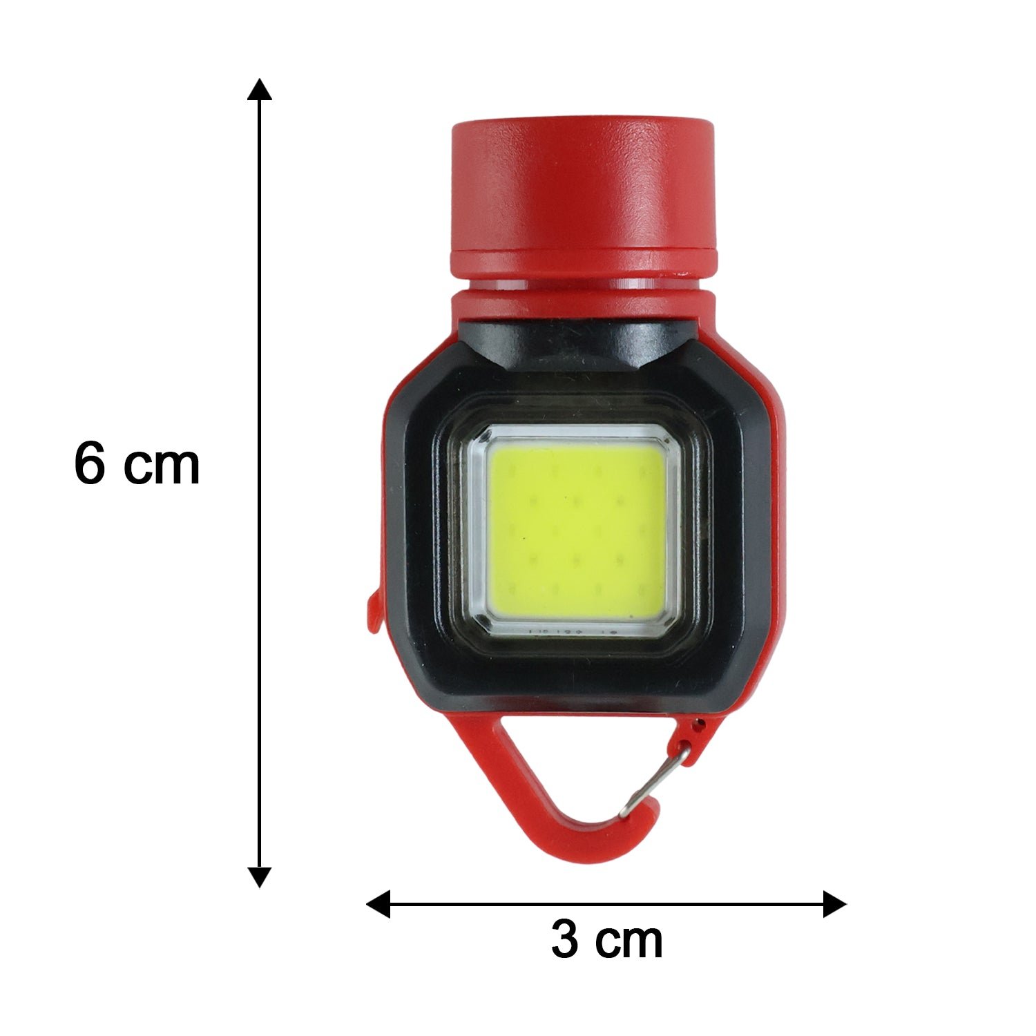 5 Mode Mini COB LED Keychain Flashlight with Carabiner Clip (1 Pc) - Image 6