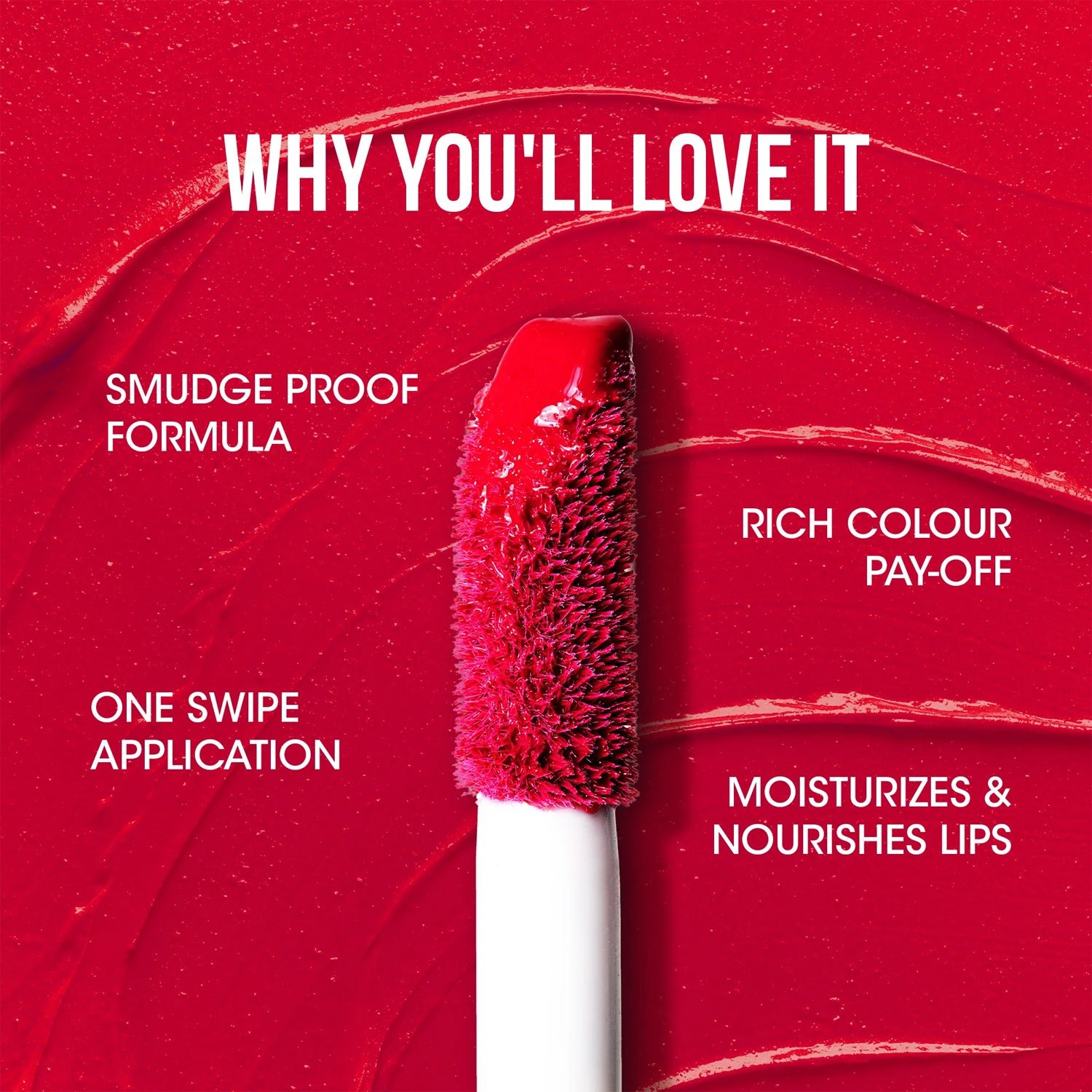 Red Rush Liquid Lipstick – Long-Lasting Moisture Lock Matte - Image 3