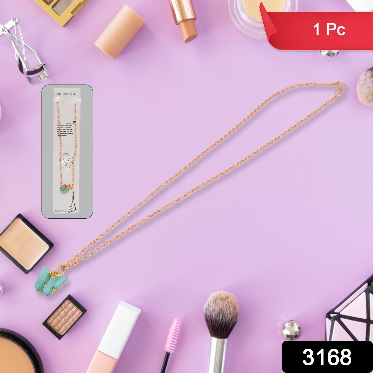 Charm Chain Necklace – Mixed Design | Indo Glow Jewellery - Image 2