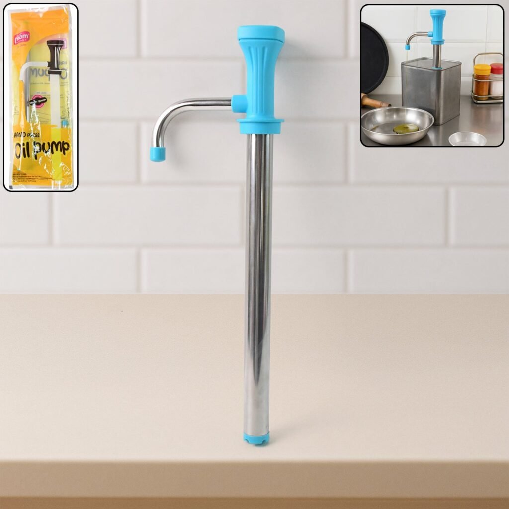 Oil Pump Dispenser – Manual Stainless Steel Kitchen Tool