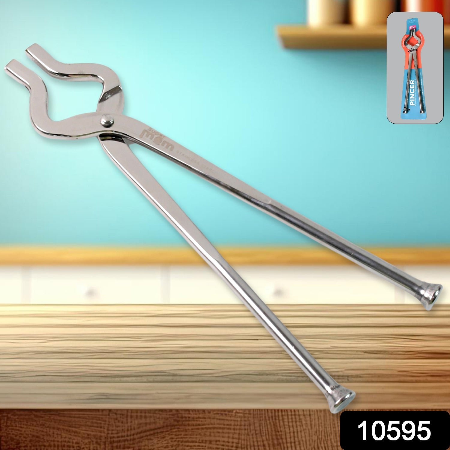 Stainless Steel Full Round Kitchen Pincer – Heavy Duty Grip - Image 2