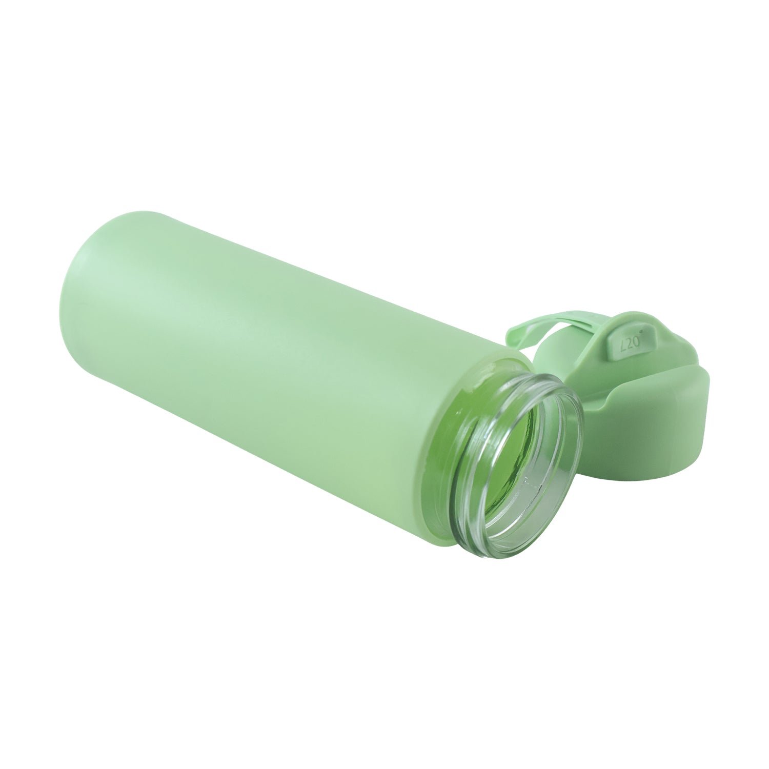 400 ML Glass Water Bottle with Silicone Sleeve for Gym Office (1 Pc) - Image 4